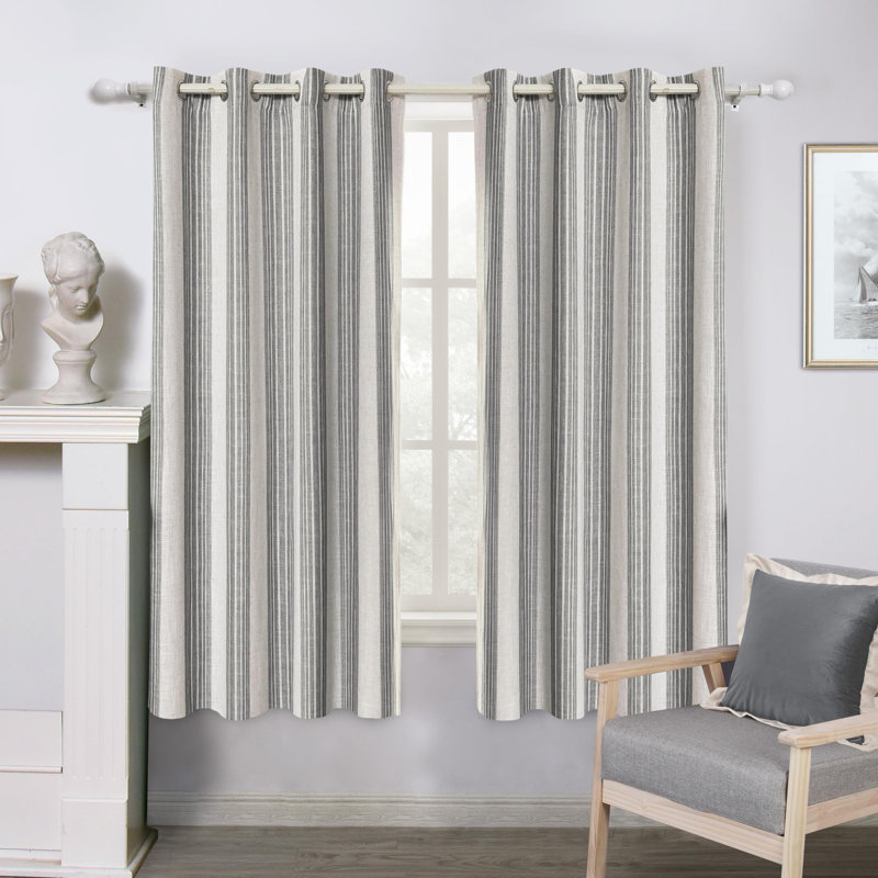 Blackout Curtain, gray, 132cm Width x 160cm Drop