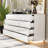 63" Wide High Gloss Surface Dresser With 8 Drawers-659656752