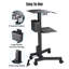 Yescom NexusX MedEvolve 2 Chariots roulants pour ordinateur portable Chariot mobile à roulettes verrouillable 220 lb-114454488