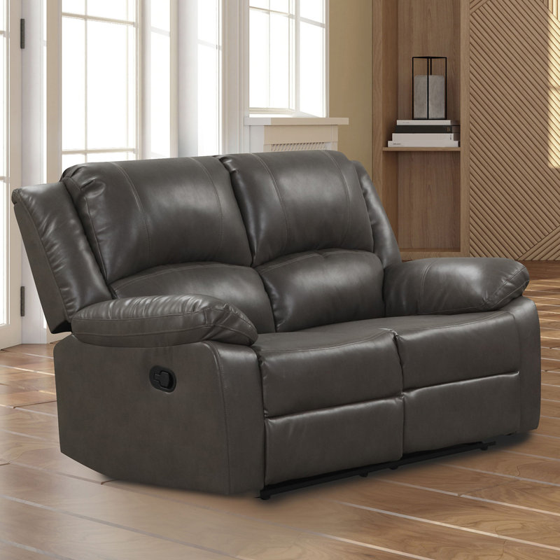 Causeuse transitionnelle l 60,4 po, gris