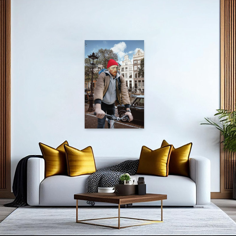 Vincent, Amsterdam, arbre d'art abstrait abstrait surréel, impression murale, 60" H x 40" W