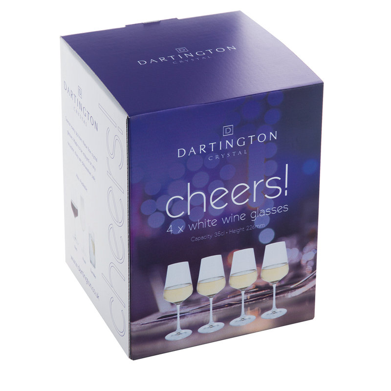 Dartington Crystal Cheers! 200ml Champagne Flute Set