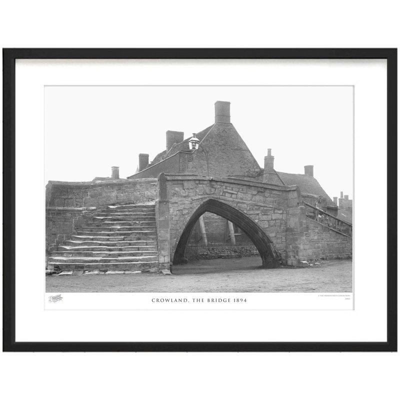 Crowland, The Bridge 1894 - Single Picture Frame Print, 31.5cm H x 38.8cm W x 2.3cm D