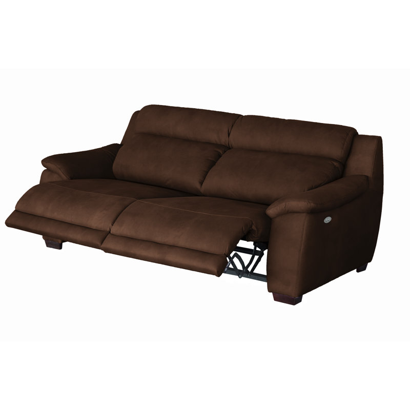 Nedia 2-Seat Power Reclining Upholstered Sofa, Brown