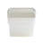 Wham Clip 9L Square Plastic Storage Boxes with Secure Clip Lock Lids. L:29 x W:29 x H:15.5cm Clear/Stone/Slate Grey-138530626