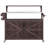 Hadley 53" Rustic Outdoor Kitchen Island With Raised Shelf And Stainless Steel Top-125902303