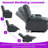 Manual Reclining Loveseat With Cup Holders And Side Pocket, Premium Fabric Upholstery-1482487400