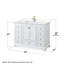 Ensemble de meuble-lavabo simple 48 "avec miroir Deborah-97730070-97730076-97730221