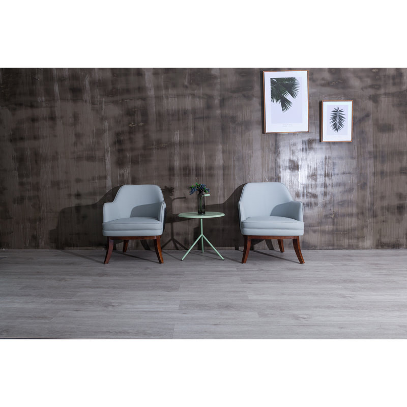 Planche de vinyle SPC 7 "x 48" x 6mm Luxury, Gris lune