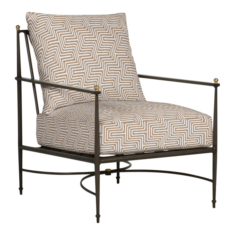 Chaise de patio avec coussins Roma, Pas de soudure, Perigold clé personnage minéral
