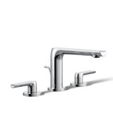 Avid Widespread Bathroom Sink Faucet With Drain Assembly