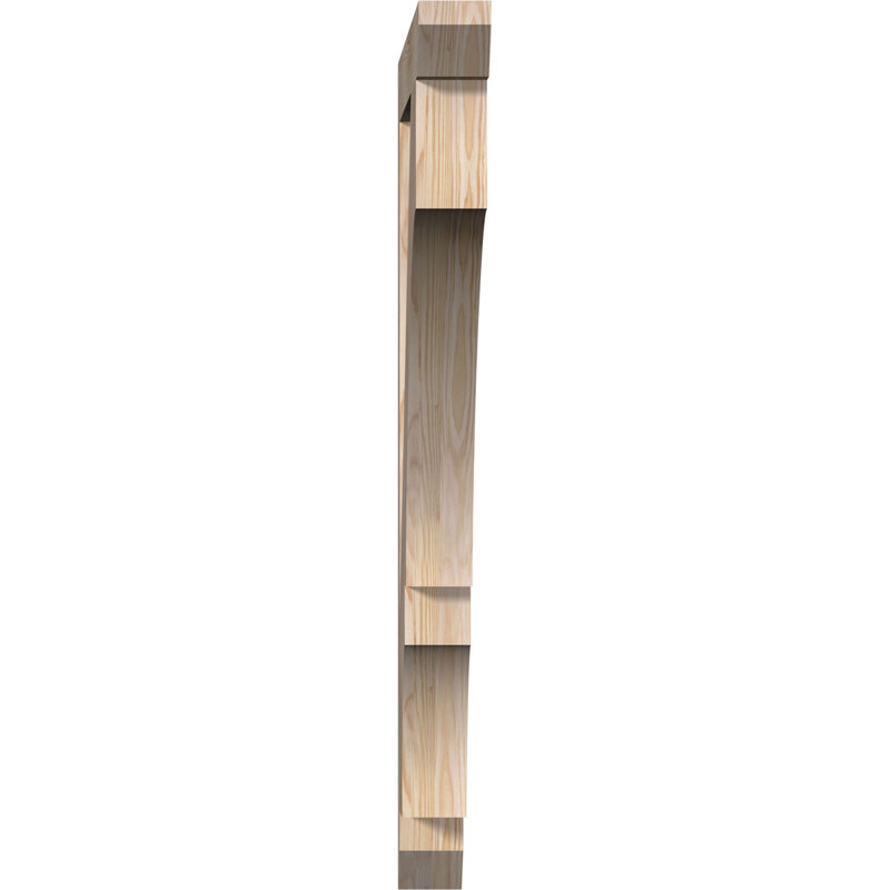 H 6'' W x 40'' D Wood Bracket/Corbel, 46" H x 3.5" W x 38" D, Douglas Fir, Smooth