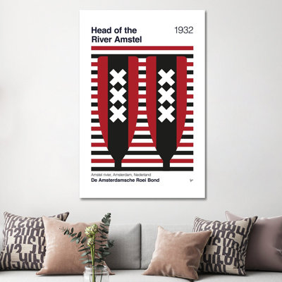 «1932 Head of the River Amstel», reproduction d'art sur toile tendue