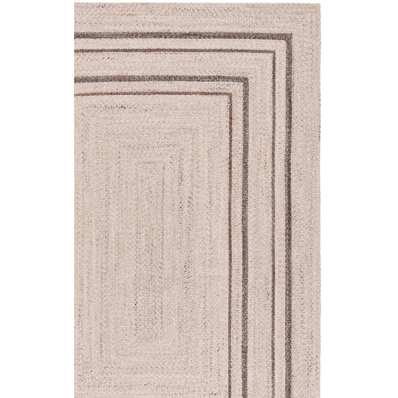 Braided 805 Hand Woven Pet Yarn Pile Geometric Rug, Rectangle 2'3" x 4'