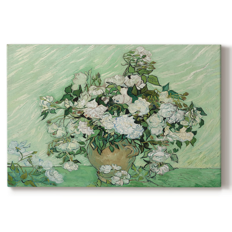 Roses - Vincent van Gogh - Toile tendue sur châssis - 1890, 24 x 36