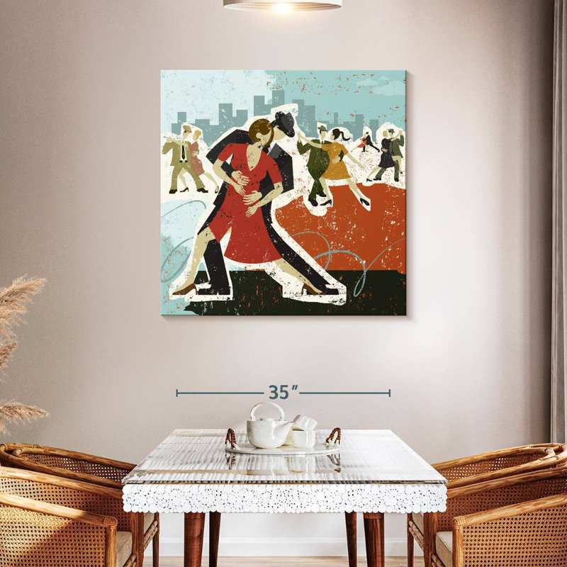 Enn Dancing The Tango, 39" H x 39" W