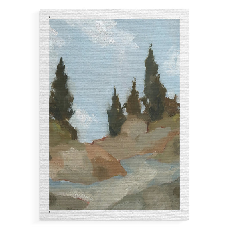 Sentier de randonnée West Fourche II - Impression sur toile seulement - NON-CADRE