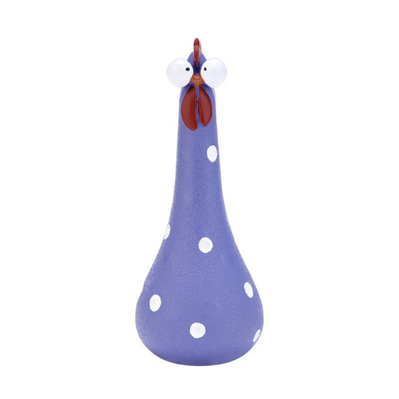 Figurines de bureau 7,8 po en résine à long cou pour jardin, Mauve
