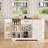45.7''W Farmhouse Sideboard Buffet Cabinet with Drawer & Adjustable Shelves,Stand Kitchen Pantry-802663168-554902959