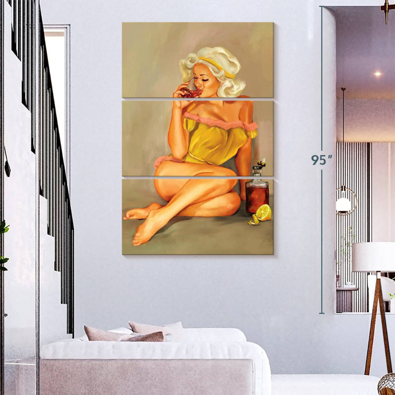 Leisha, femme nue dans un paysage, H 32 po x l 20 po
