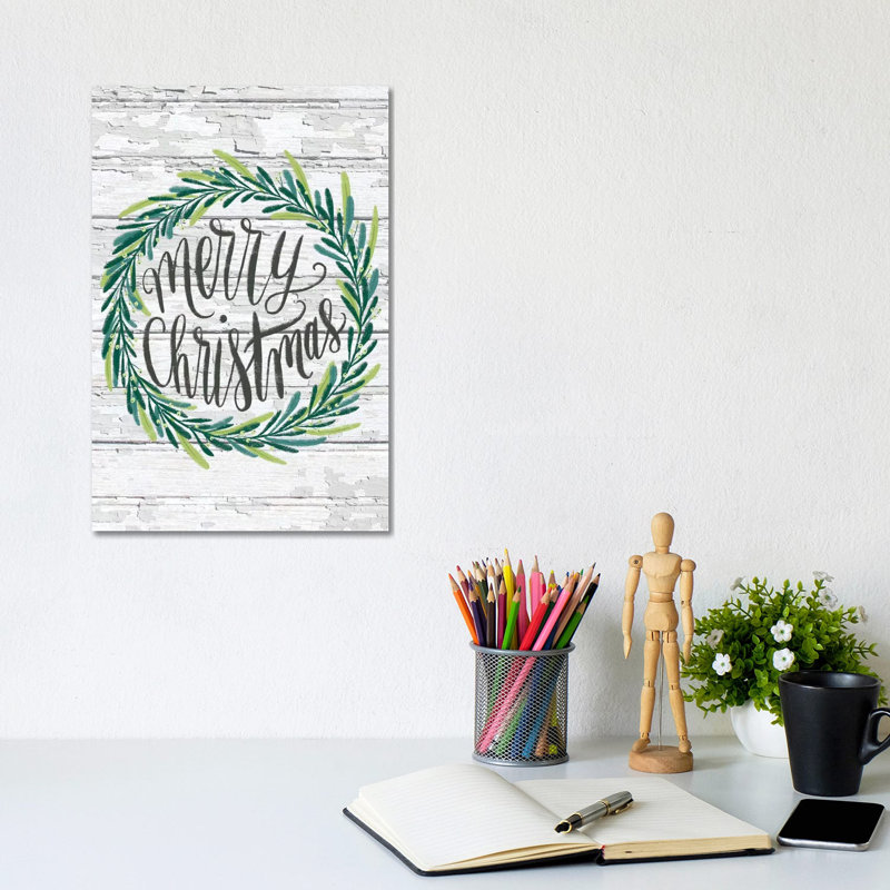 Christmas Greenery I by Amanda Mcgee - Wrapped Canvas Print, 30.48cm H x 20.32cm W x 1.91cm D