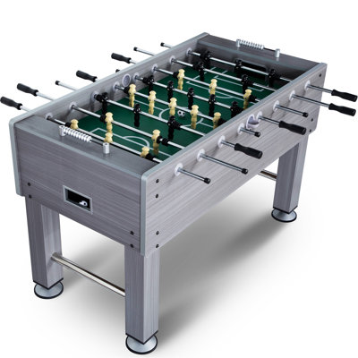 RayChee 55'' L Foosball Table, Full Size Soccer Game Table with 2 Balls, Leg Levelers and Heavy-Duty
