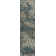 Tapis ikat bleu / brun Ardyth