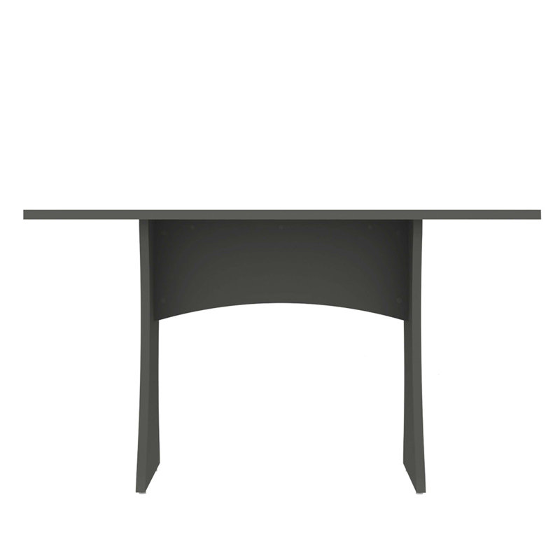 Coney 53" Dining Table In Charcoal Gray, Gray