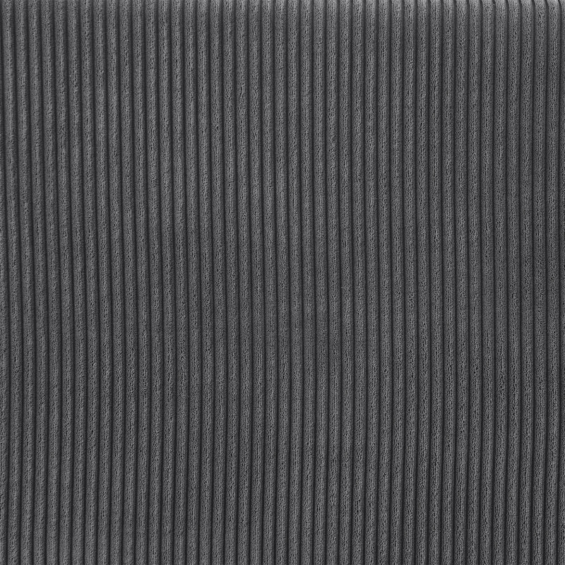 Canapé modulaire rembourré 3 pièces Naomi, Velours côtelé gris foncé