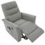 Fauteuil inclinable à bascule pivotant 270 ° avec massage, fauteuil manuel oscillant 2 positions avec poche latérale