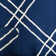 Rodgers Hand Woven Flat Weave Wool/Cotton Geometric Rug in Blue/Ivory