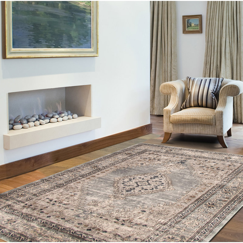 Oriental Indoor Rug, Rectangle 3'11" x 5'11"