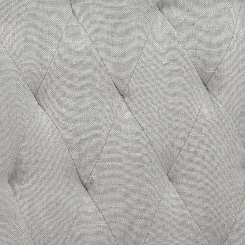 Crittenden Tufted Side Chair, Light Gray Polyester