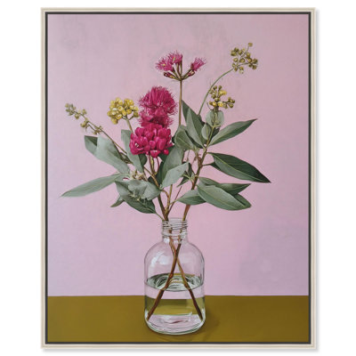 «Eucalyptus Blooms II», reproduction d'art sur toile par Art Remedy, cadre noir, 16 x 20