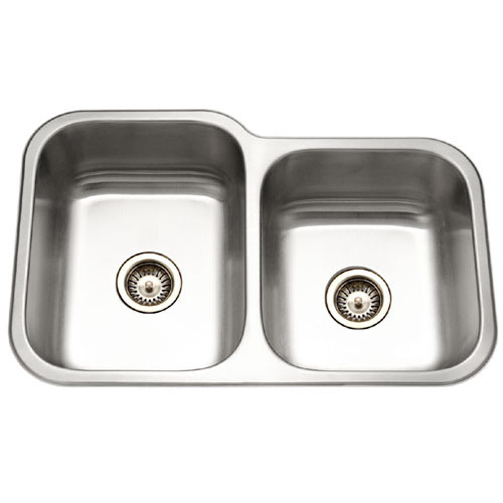 Elite 31.5'' L Undermount Double Bowl Stainless Steel Kitchen Sink Houzer