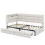 Lit de jour simple avec rangement 2 tiroirs et station de charge-852120428