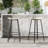 Counter Height Backless PVC Weaving Bar Stools With Round Footrest (2PCS Sets)