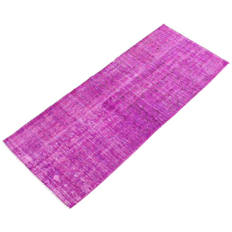 Tapis rose foncé à transition de couleur 2 pi 7 po x 6 pi 2 po