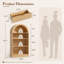 Armoire d'appoint en bois cannelé l 24 po, armoire de rangement arquée Boho avec portes, tiroirs et tablettes réglables, petite cabine autoportante