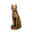 Statue de bastet doré de l'Egypte ancienne