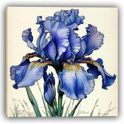 Toile tendue azur majestueux avec iris
