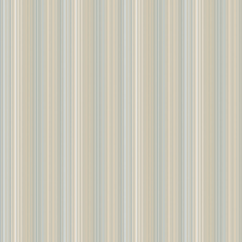 10m x 53cm Matte Wallpaper Roll, Blue/Beige/Taupe