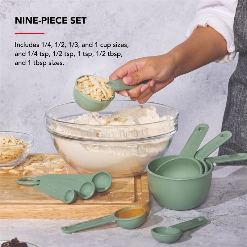 KitchenAid® 9-Piece Measuring Cup and Spoon Set, Cardamom