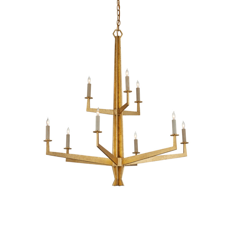 Goldfinch 9 - Light Wrought Iron Chandelier