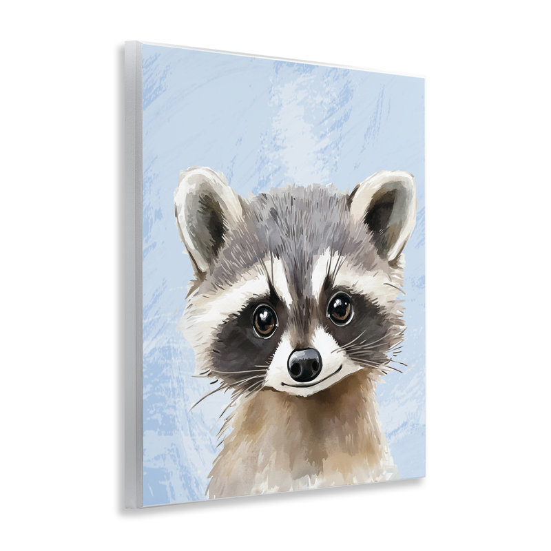 Plaque murale Sweet Woodland Raccoon, design par Christine Simpson Art