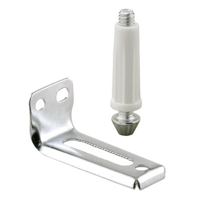 Support de porte pivotant à deux volets, 2-15 / 16 po, acier, fixation au sol (paquet simple)