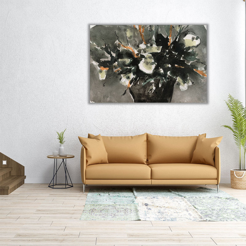 «Dark Flower Aesthetic I», reproduction d'art sur toile, H 40 po x l 60 po