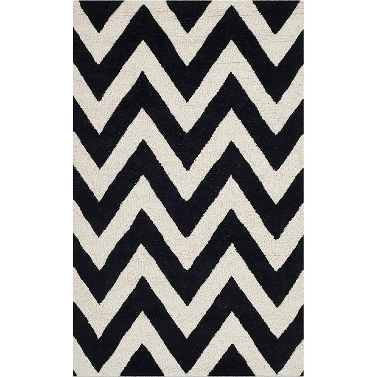 Sanyla Cambridge Hand Tufted Wool Chevron Rug