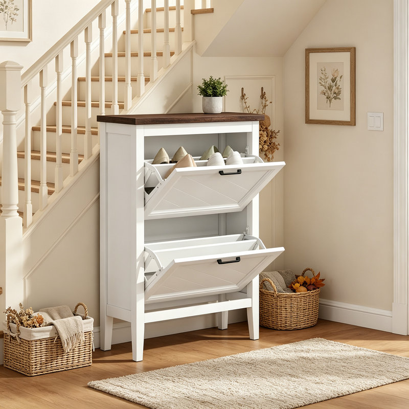 Flip Down Shoe Storage, 96.71 cm H x 60.01 cm W x 26.51 cm D