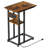 Side Table With Charging Station, C-Shape End Table With Dual USB-C Ports And Outlets, Couch Table, Bedside Table For Small Spaces, Living Room, Bedroom (Rustic Brown)-461950163